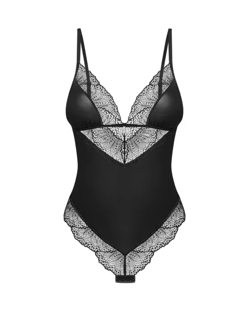 Боди Obsessive Lobellis, XL/2XL (черный)