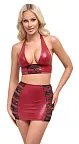 Комплект Cottelli Party Top & Skirt, S (красный)