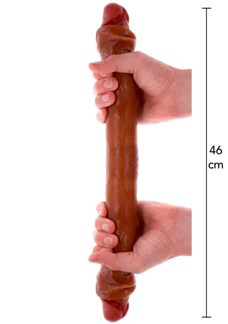 Фалоімітатор Get Real Foreskin D-Dong, 46 см (коричневий)
