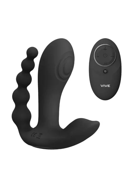 ShotsToys Kata - Stymulator prostaty, Czarny, 12 cm