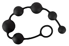 Анальные бусы Black Velvets Anal Beads, 40 cm (черный)