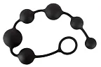 Black Velvets Anal Beads - Koraliki analne, Czarny, 40 cm