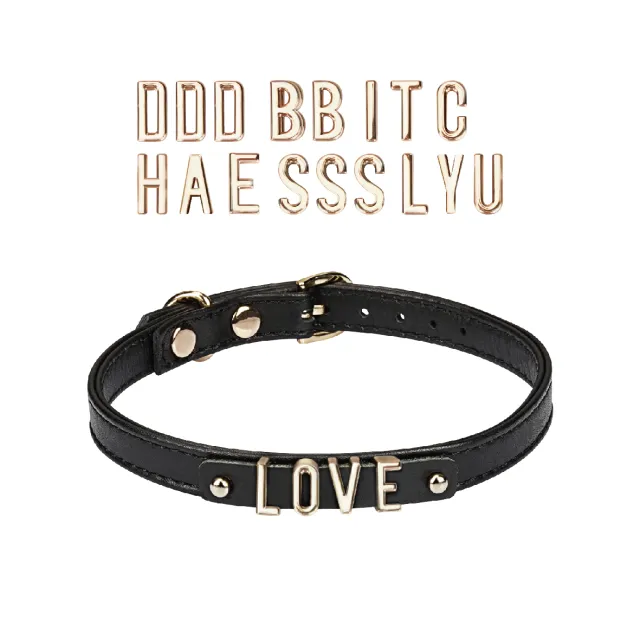Чокер Liebe Seele Diy з 21 знімною літерою (чорний)