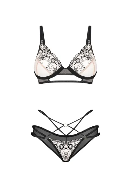 Obsessive Vila Blanes - Komplet bielizny, M/L