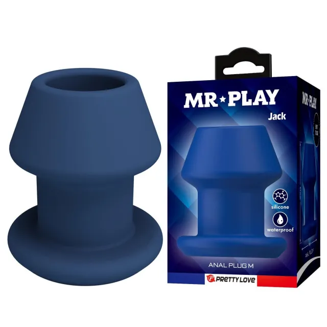 Анальний тонель Mr. Play Jack M, 8,7 см (синій)