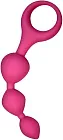 Анальні кульки Alive Triball Anal Curves, 15 см (рожевий)