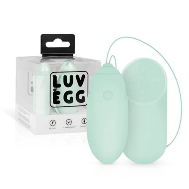 Luv Egg Luv Egg - Wibrujące jajko, Zielony, 16 cm
