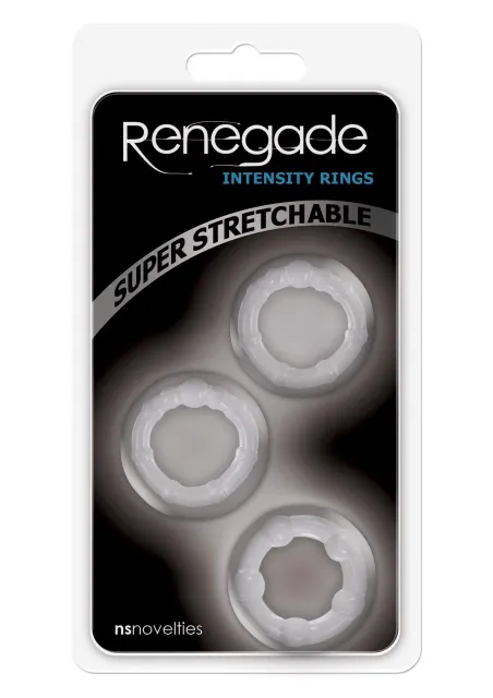 Набір ерекційних кілець Renegade Intensity Rings, 3 шт (прозорий)