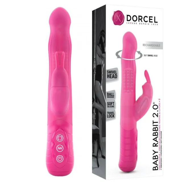 Вибратор-кролик Dorcel Baby, 22 см (розовый)