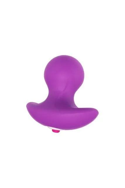 Анальна пробка з вібрацією Dream Toys Pleasure dial, 6,5 см (фіолетовий)