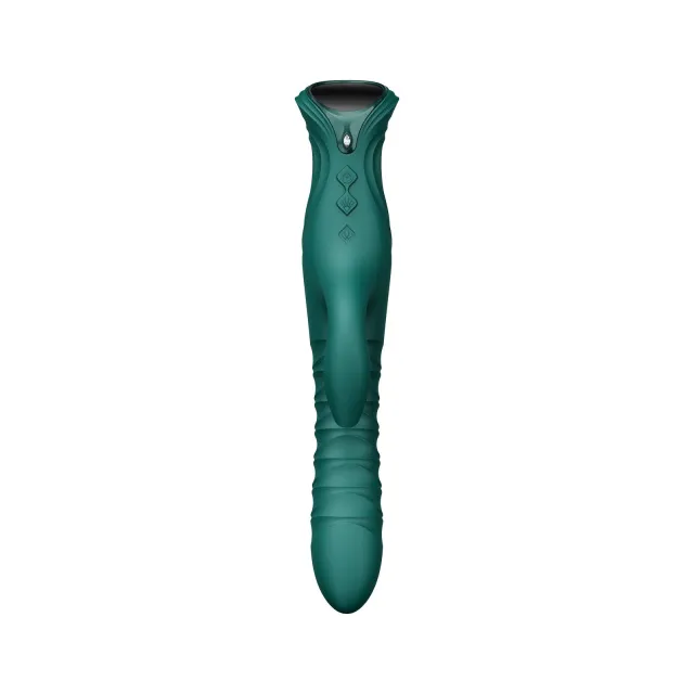 Zalo Mose 2 - Wibrator królik, Zielony, 25.7 cm