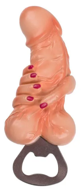 Grajmy razem Metal Bottle Opener Willy + Hand - Otwieracz, W kolorze cielistym, 13 cm