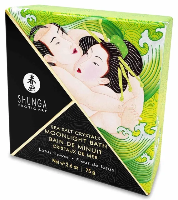 Сіль для ванни Shunga Moonlight Bath Lotus Flower, 75 г (зелений)