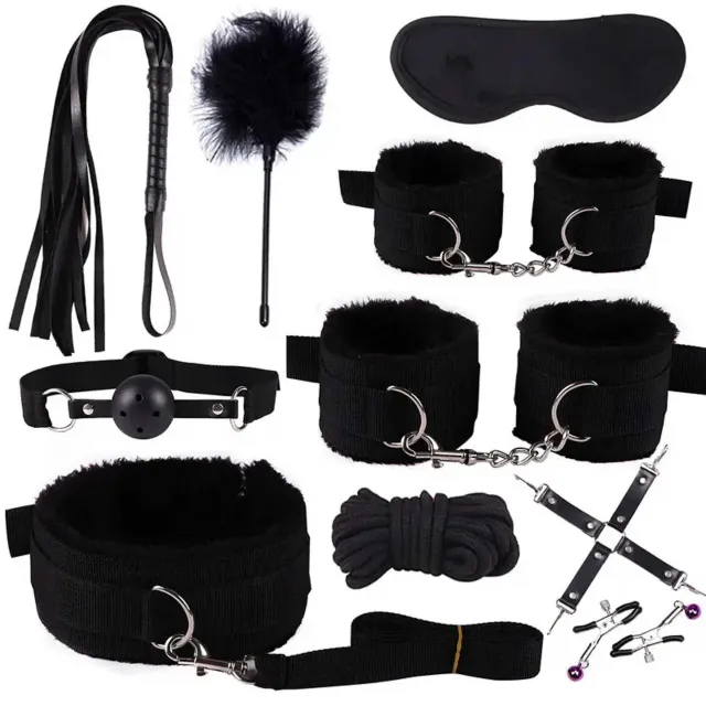BDSM набор Fetish B-Series 3.0, 10 шт (черный)