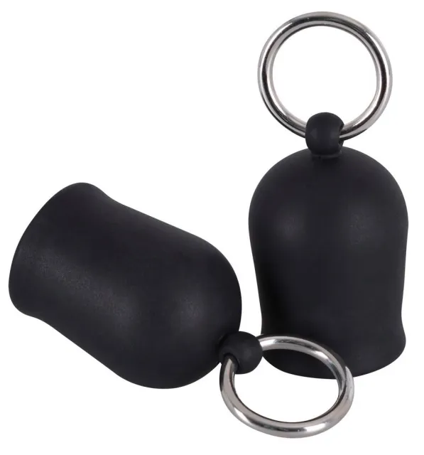 Помпы для сосков Orion Black Velvets, 4 см (черный)