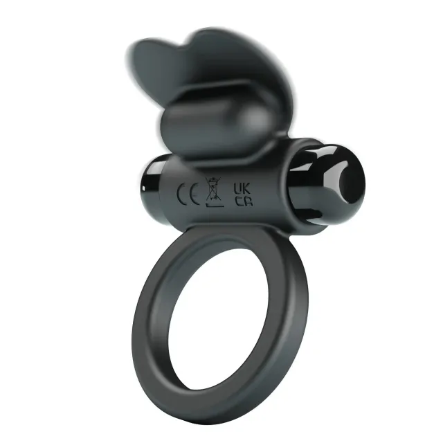 Виброкольцо Pretty Love Vibrant Penis Ring Debonaire, 8,5 см (черный)