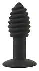 Анальная пробка с вибрацией Orion Black Velvets Twist plug, 10,7 см (черный)