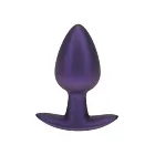 Анальная пробка Ouch! Smooth Anal Plug Metallic M, 7.9 см (фиолетовый)