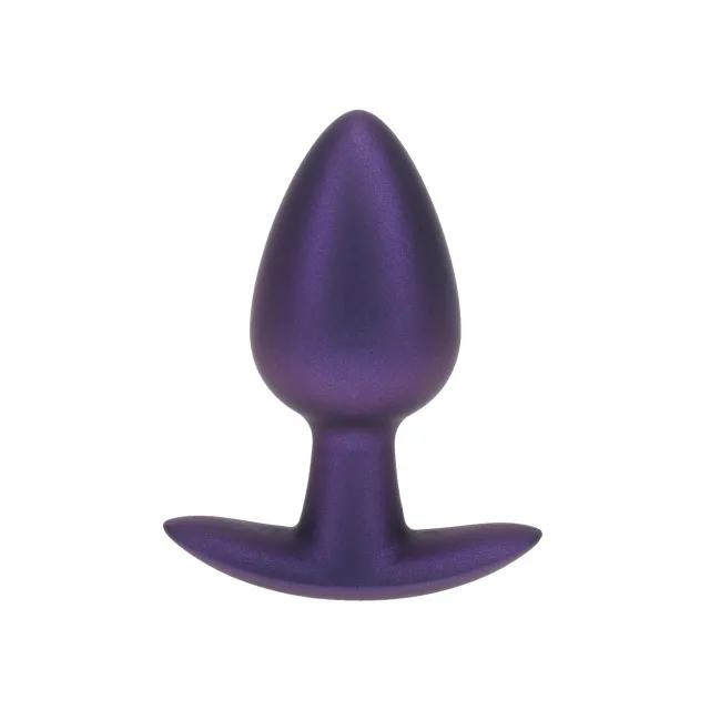 Анальная пробка Ouch! Smooth Anal Plug Metallic M, 7.9 см (фиолетовый)