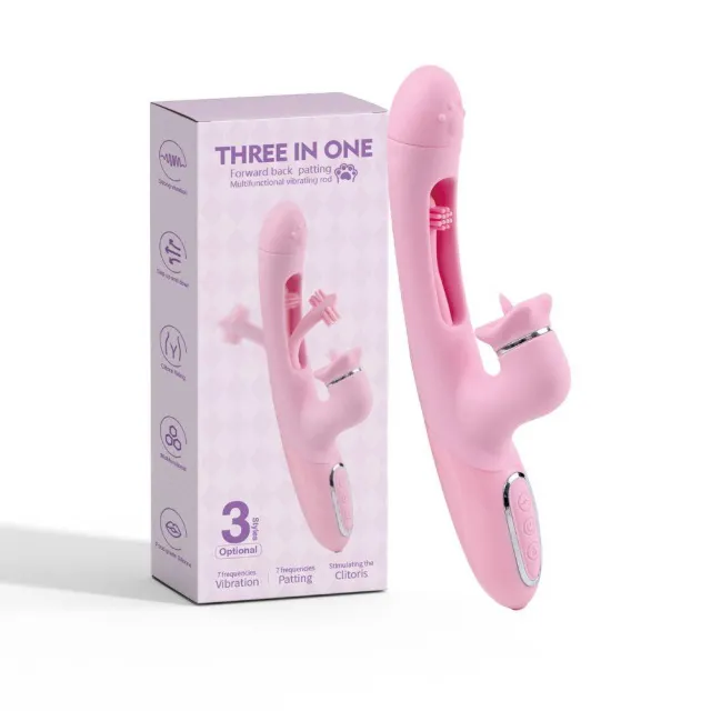 Вібратор B - Series Lyla Fluttering Delight Bumping, 24 см (рожевий)