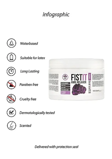 Fist It Fist It Water-Based - Lubrykant na bazie wody, Bezzapachowy, 500 ml