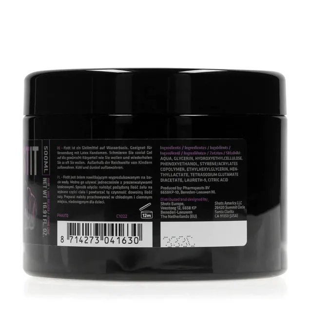 Fist It Anal Relaxer - Lubrykant analny, Bezzapachowy, 500 ml