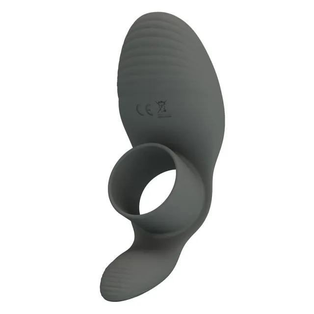 Виброкольцо Pretty Love Master Ring, 11 см (серый)