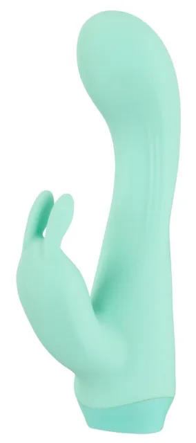 Вибратор-кролик Cuties Mini, 13,6 см (бирюзовый)