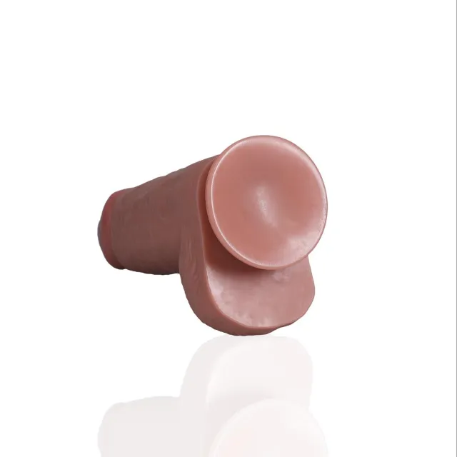 Фаллоимитатор RealRock Extra Thick 9”, 23.1 см (телесный)