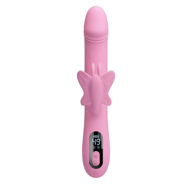 Вібратор-кролик Pretty Love Bella Pink, 24 см (рожевий)