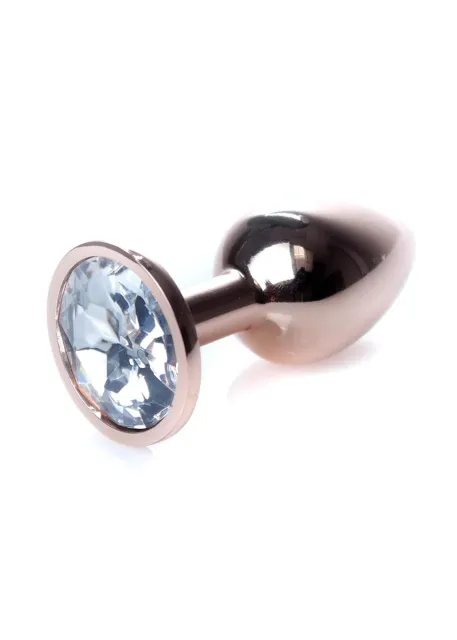 Анальная пробка с кристалом B-Series HeavyFun Plug-Jewellery, 7 см (прозрачный)