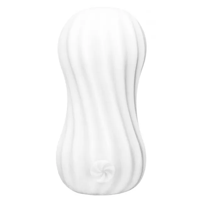 Lola Games Marshmallow Fuzzy - Masturbator dwustronny, Biały, 8 cm