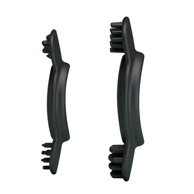 Эрекционное кольцо Baile Double Cock Ring, набор из 2 шт (черный)