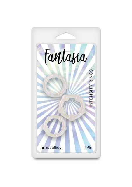 Набор эрекционных колец NS Novelties Fantasia, 3 шт (белый)