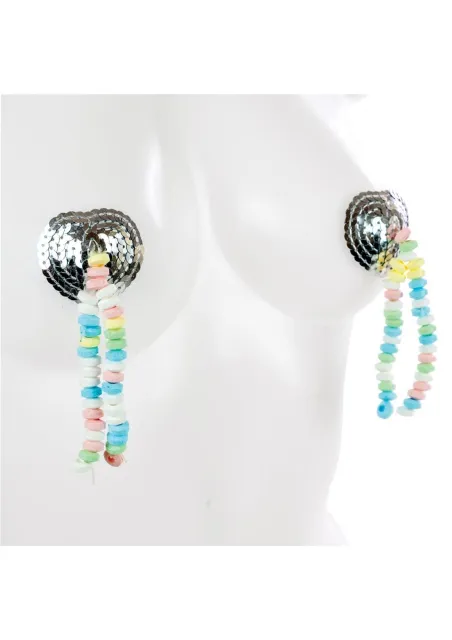 Наклейки на соски з цукерками Candy Nipples Tassels (мульти)