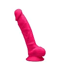 Фалоімітатор Silexd Premium Silicone Dildo Model 1 Size 7, 18,8 см (рожевий)
