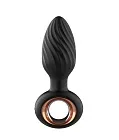 Анальна пробка B - Series Cute Aisi Rotating Plug, 10.9 см (чорний)