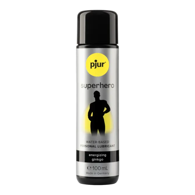 pjur Superhero Energizin Ginkgo - Lubrykant na bazie wody, Bez smaku, 100 ml