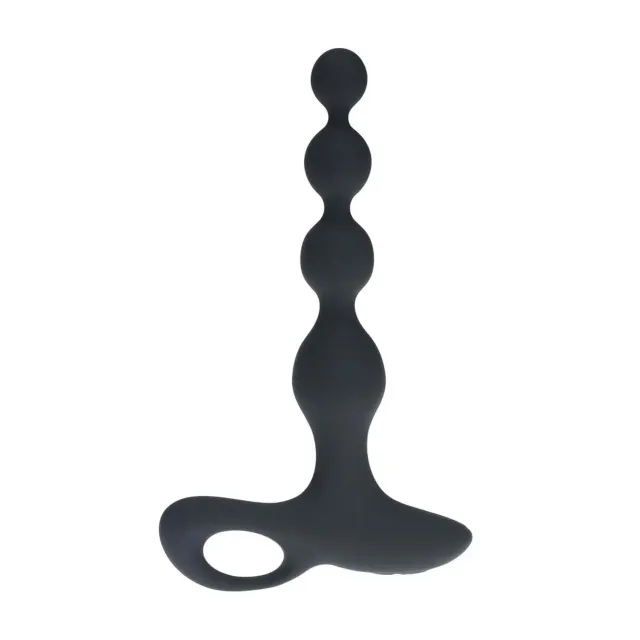 Анальная пробка Levelz Remote Control Beaded Vibrating, 20.3 см (черный)