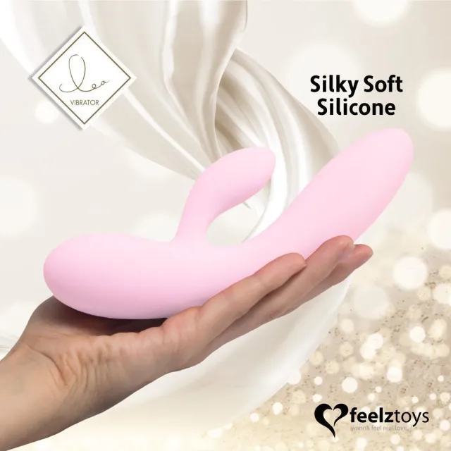Вибратор-кролик FeelzToys Lea, 20 см (розовый)