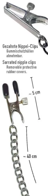 Зажимы для сосов на цепочке Busenkette gr.Abgreifklamm, 45 см (серебристый)