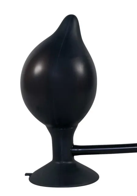 Анальна пробка True Black Inflatable Anal Plug, 15 см (чорний)