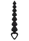 TOYJOY Heart Beads - Łańcuszek analny, Czarny, 18 cm