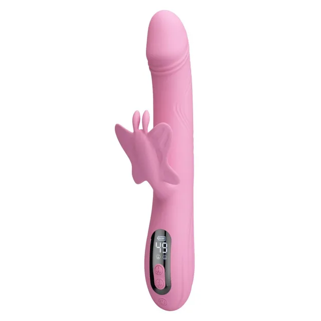 Вібратор-кролик Pretty Love Bella Pink, 24 см (рожевий)