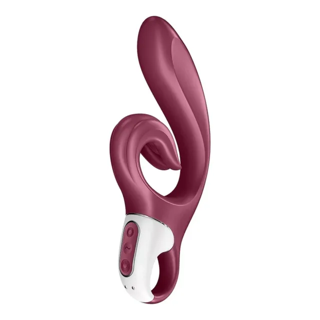 Вібратор-кролик Satisfyer Love Me, 22 см (бордовий)