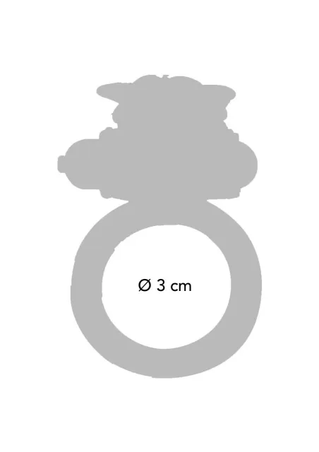 Виброкольцо ToyJoy Flutter Ring, 7.5 см (прозрачный)