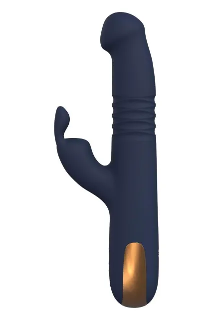 Вибратор-кролик Dreamtoys Goddess Fhaedra, 22.4 см (синий)