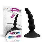 Lovetoy Lure Me Beaded Butt Plug - Korek analny, Czarny, 10 cm