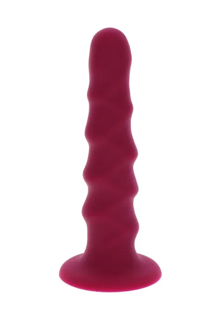 TOYJOY Ribbed Dong 6 Inch - Dildo, Różowy, 16 cm