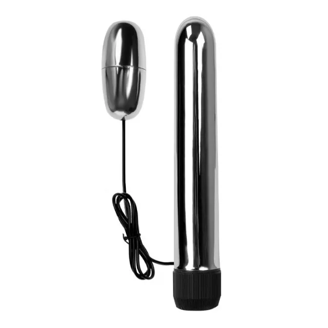 Вібратор Multiple Vibrator, 17 см (сріблястий)